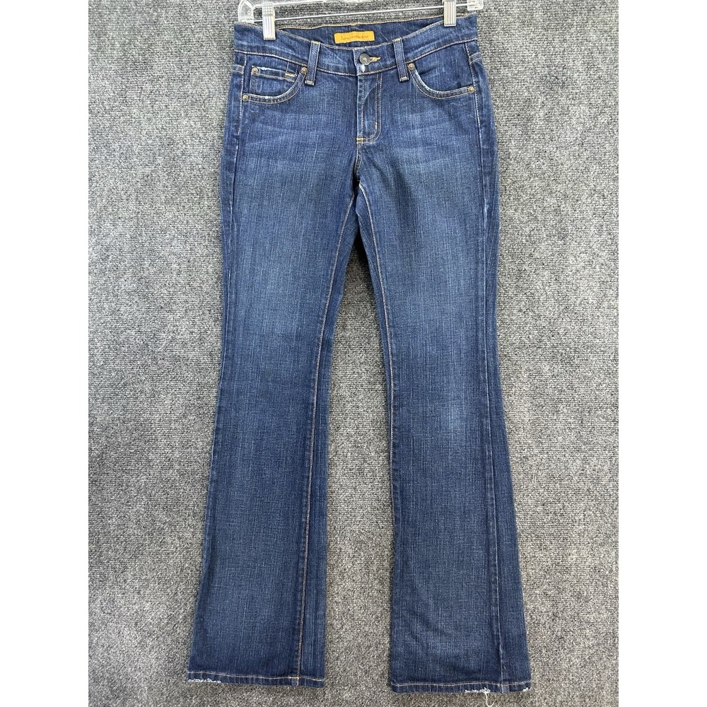 Vtg James Cured By Seun Bootcut Jeans 25 Low Rise Dark Wash Grunge Y2K USA Made